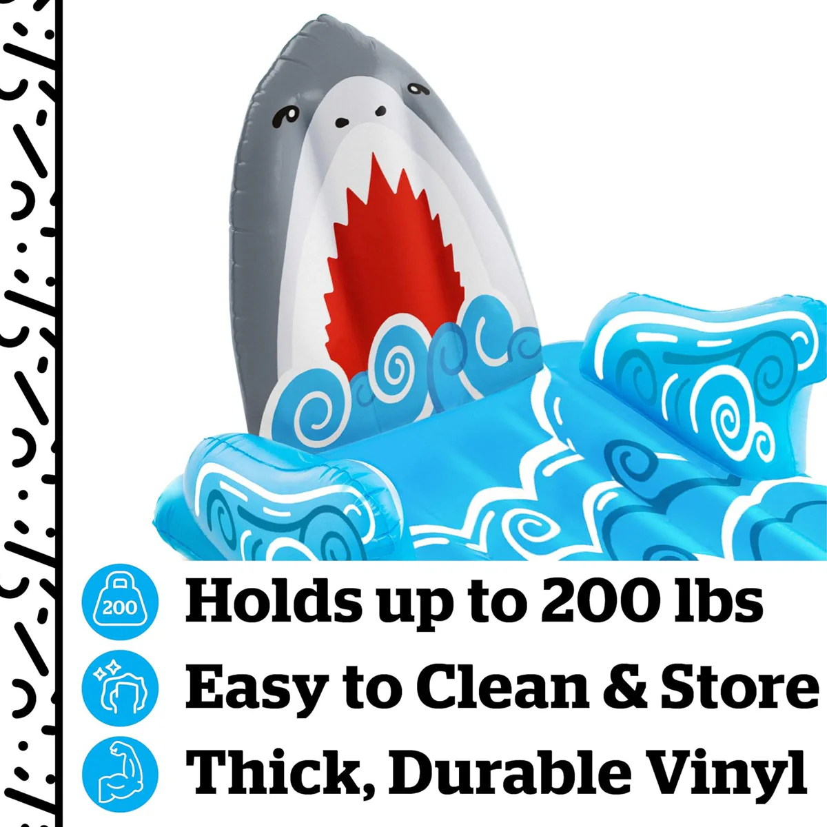 BigMouth Inc. Pool Float, Large Lounge Raft, Durable Vinyl Floatie, Summer Pool Party Water Toy