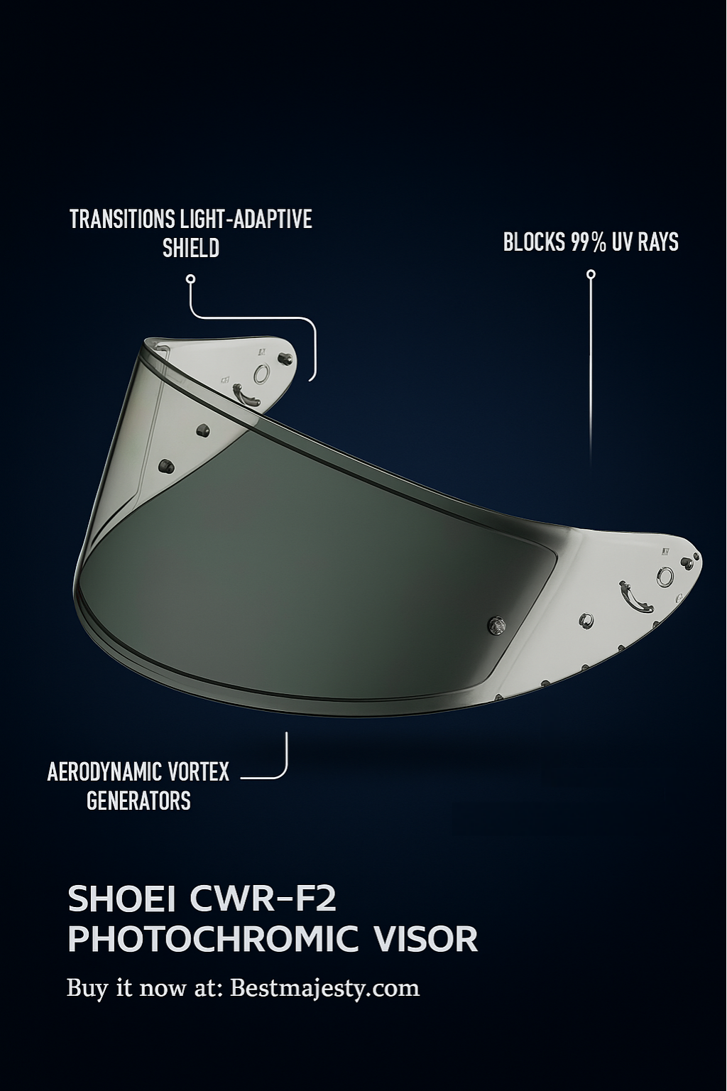 CWR-F2 Transitions Pinlock Ready Face Shield
