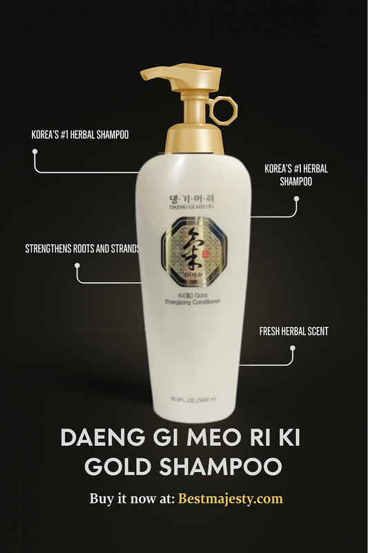 Daeng Gi Meo Ri- Ki Gold Energizing Conditioner, Good for Hair loss, Restores Maximal Moisture level, 16.9Fl Oz