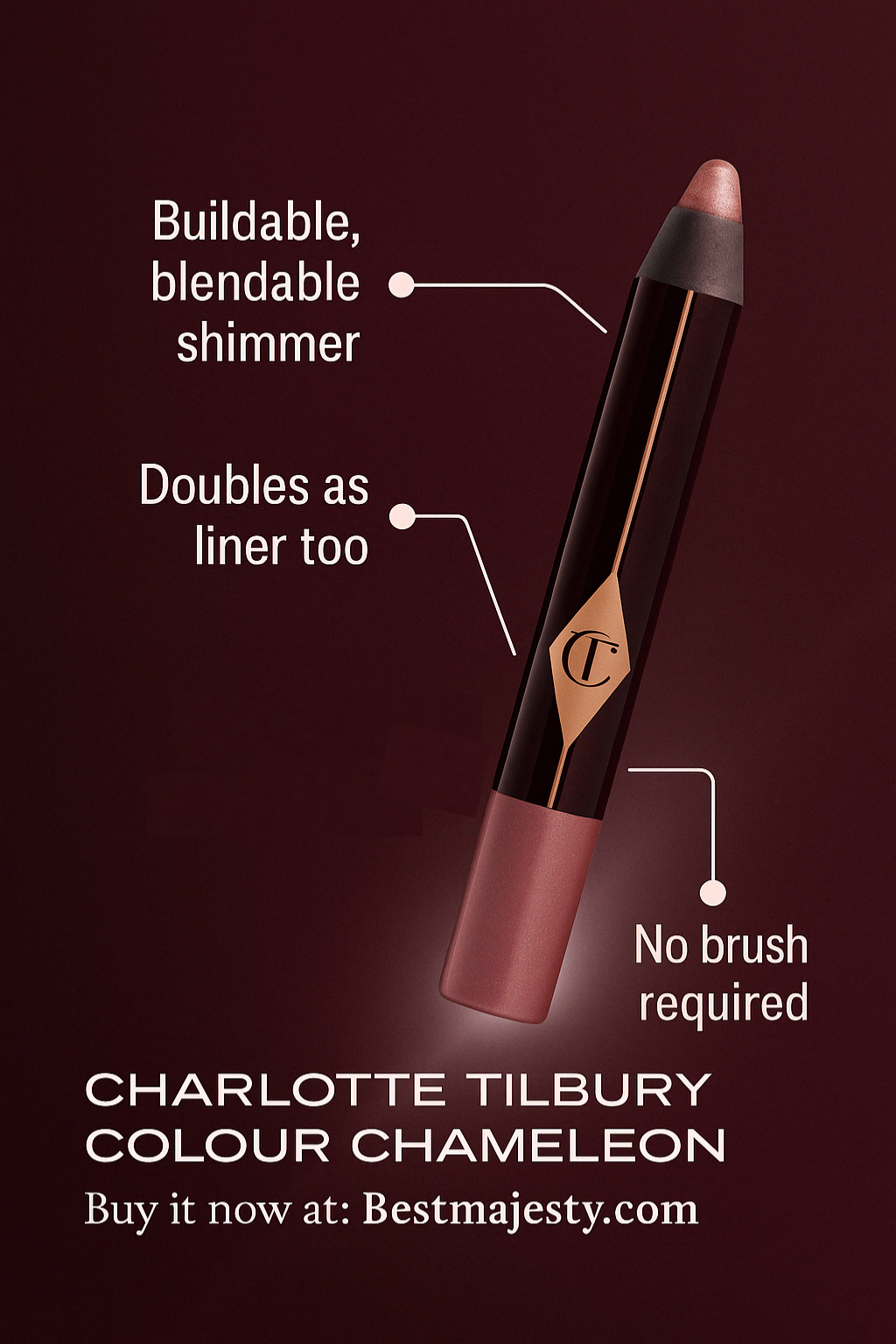 CHARLOTTE TILBURY Colour Chameleon colour-morphing eyeshadow pencil,dark pearl