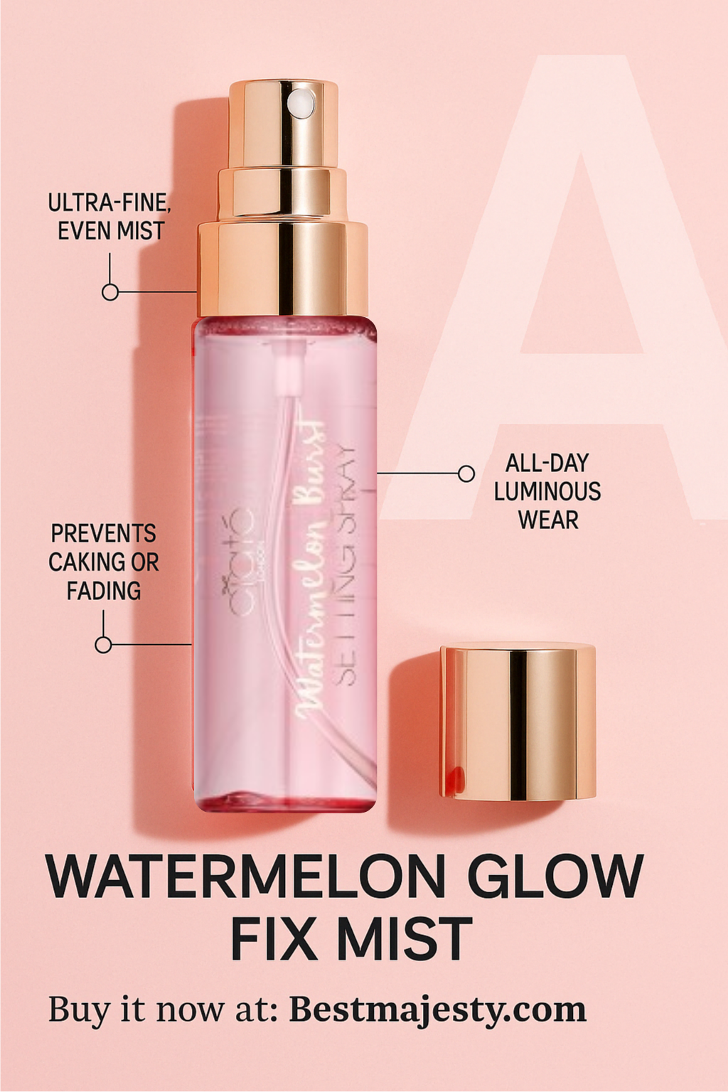 Ciate London Watermelon Burst Setting Spray with Niacinamide and Watermelon Extract - 75ML