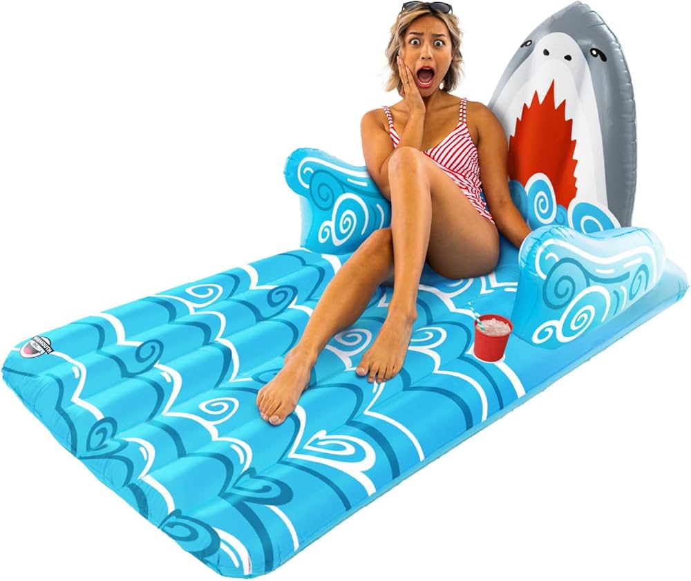 BigMouth Inc. Pool Float, Large Lounge Raft, Durable Vinyl Floatie, Summer Pool Party Water Toy