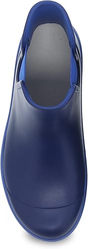 Dansko Womens karmel blue rain boots 5.5 -6