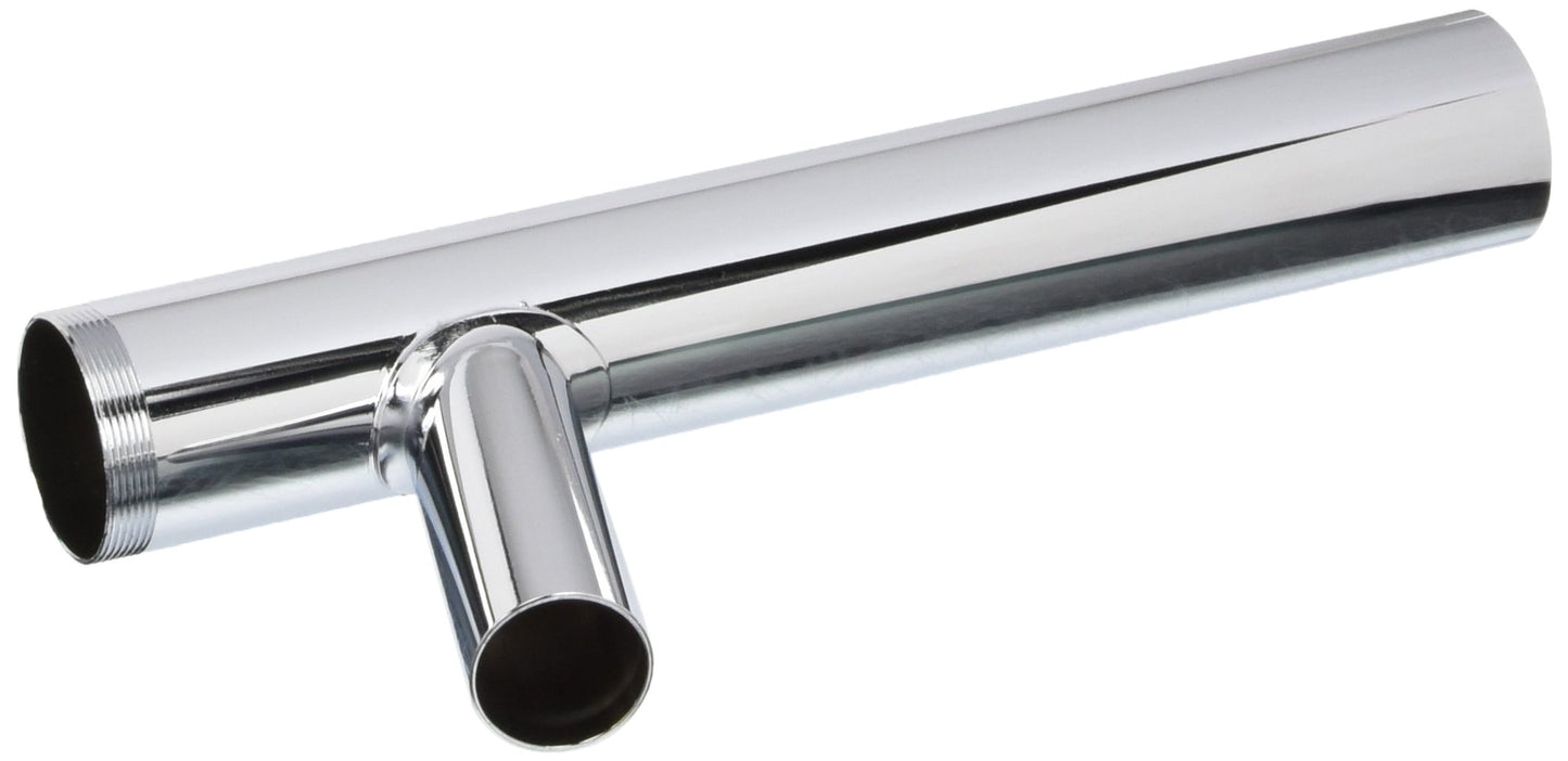 Dearborn 817TB-1 1-1/4" x 8" Branch Tailpiece, Hose & Clamp, Threaded Top - 20 Ga., 7/8" Branch, Chrome or Rough Brass finish