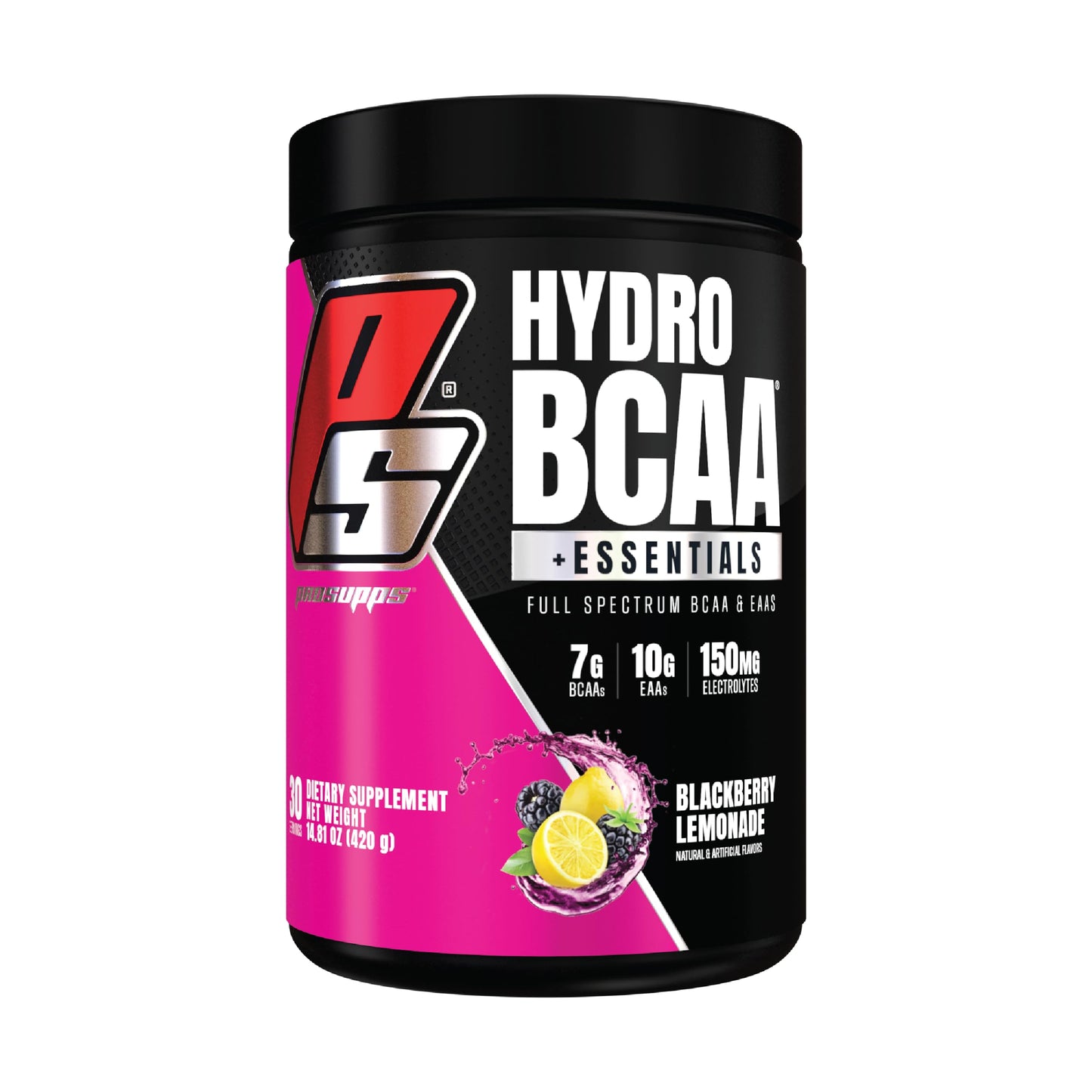 ProSupps HydroBCAA BCAA/EAA Full Spectrum Matrix, 7g BCAAs, 3g EAAs, 0g Sugar, 0g Carbs, 30 Servings, (BlackBerry Lemonade Flavor)