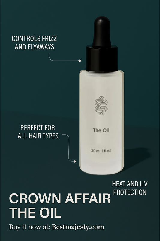 CROWN AFFAIR - The Oil, A Lightweight Serum For Smooth, Hydrated Hair, 1 Fl Oz (Pack of 1)