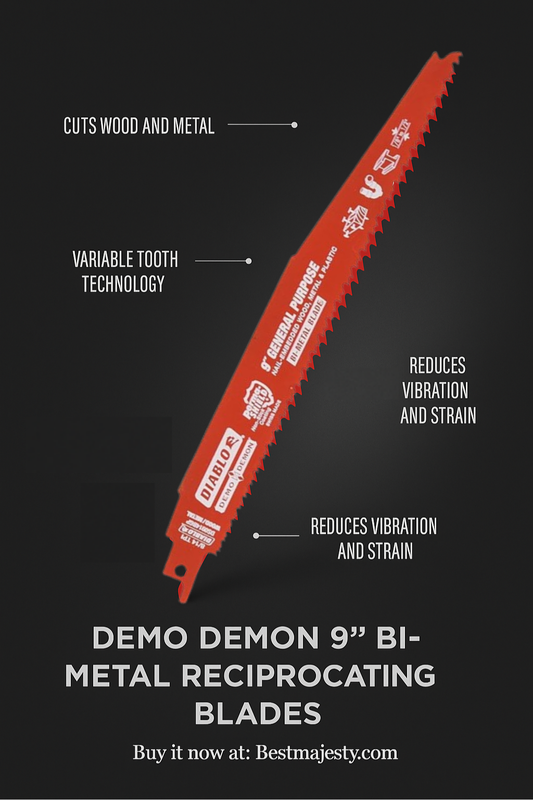 Demo Demon Bi-Metal Reciprocating Blade, 9-Inch, 1 Pack of 5 Pcs.