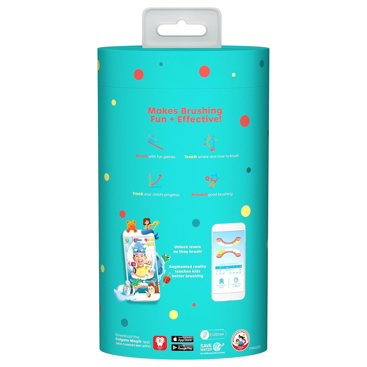 Hum by Colgate Kids Battery Powered Smart Toothbrush, Coral