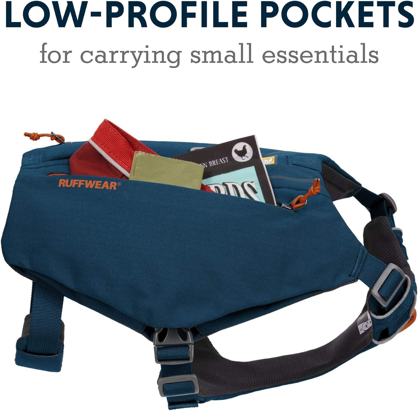 Ruffwear, Switchbak Dog Harness, Pack & Harness Hybrid for Day Trips & Everyday Use, Blue Moon, Small