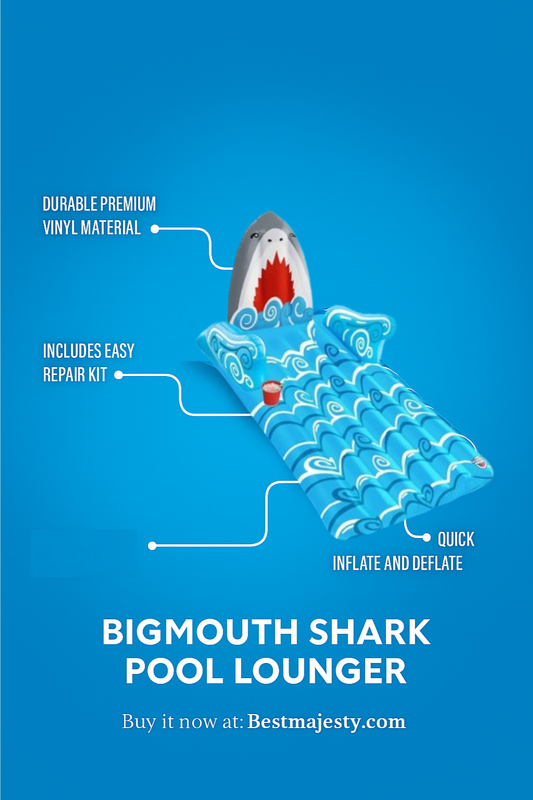 BigMouth Inc. Pool Float, Large Lounge Raft, Durable Vinyl Floatie, Summer Pool Party Water Toy