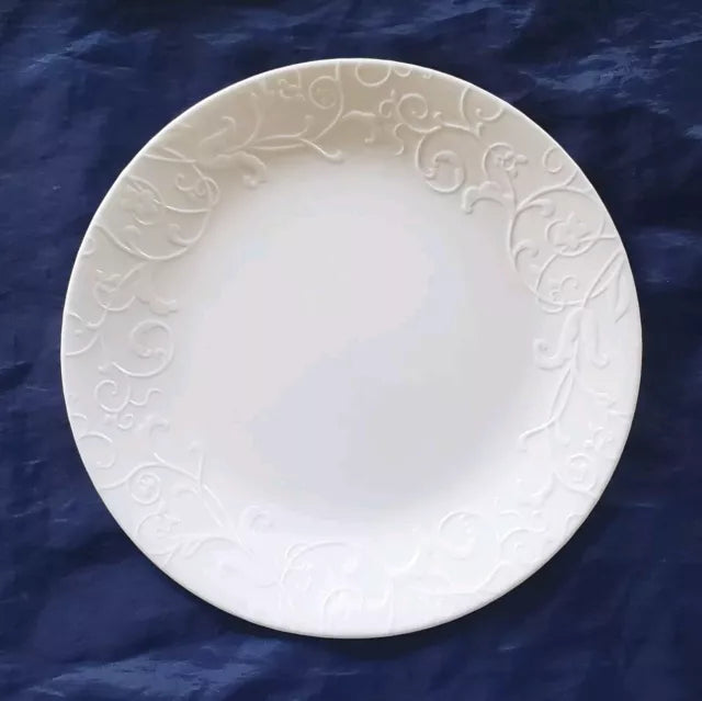 Corelle Embossed Bella Faenza 10.25" Dinner Plate (Set of 4)