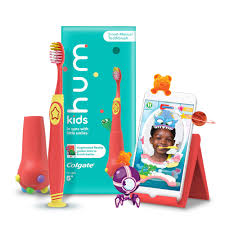 Hum by Colgate Kids Battery Powered Smart Toothbrush, Coral
